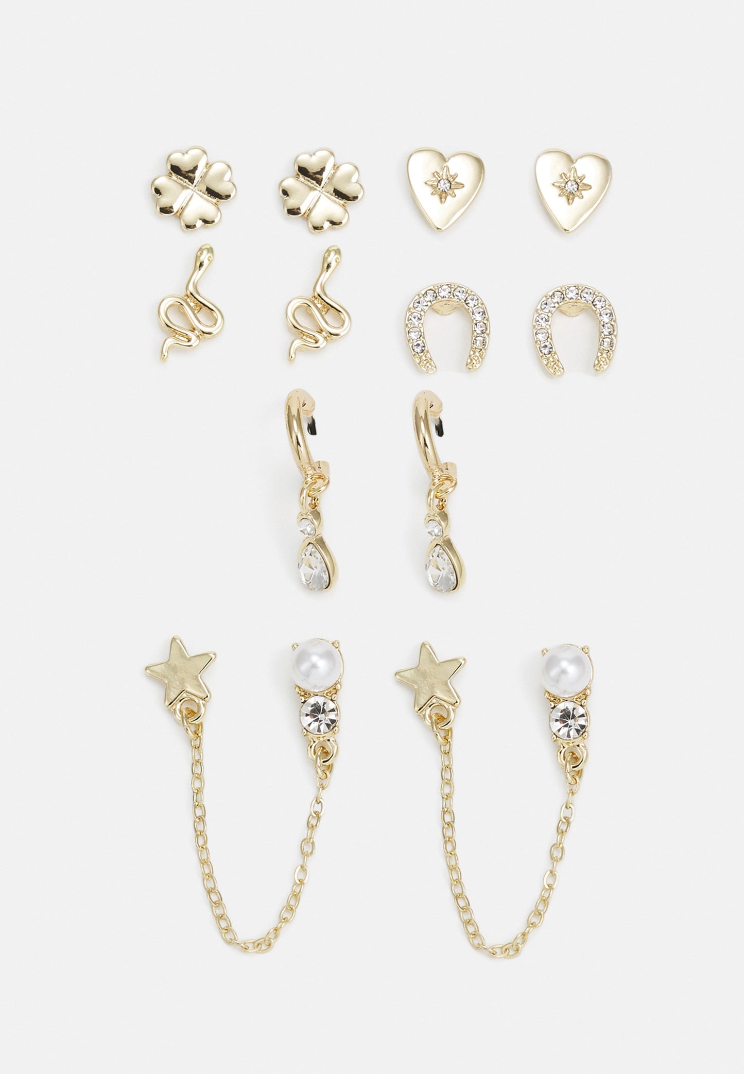 Anna Field 6 PACK - Earrings - Gold-coloured