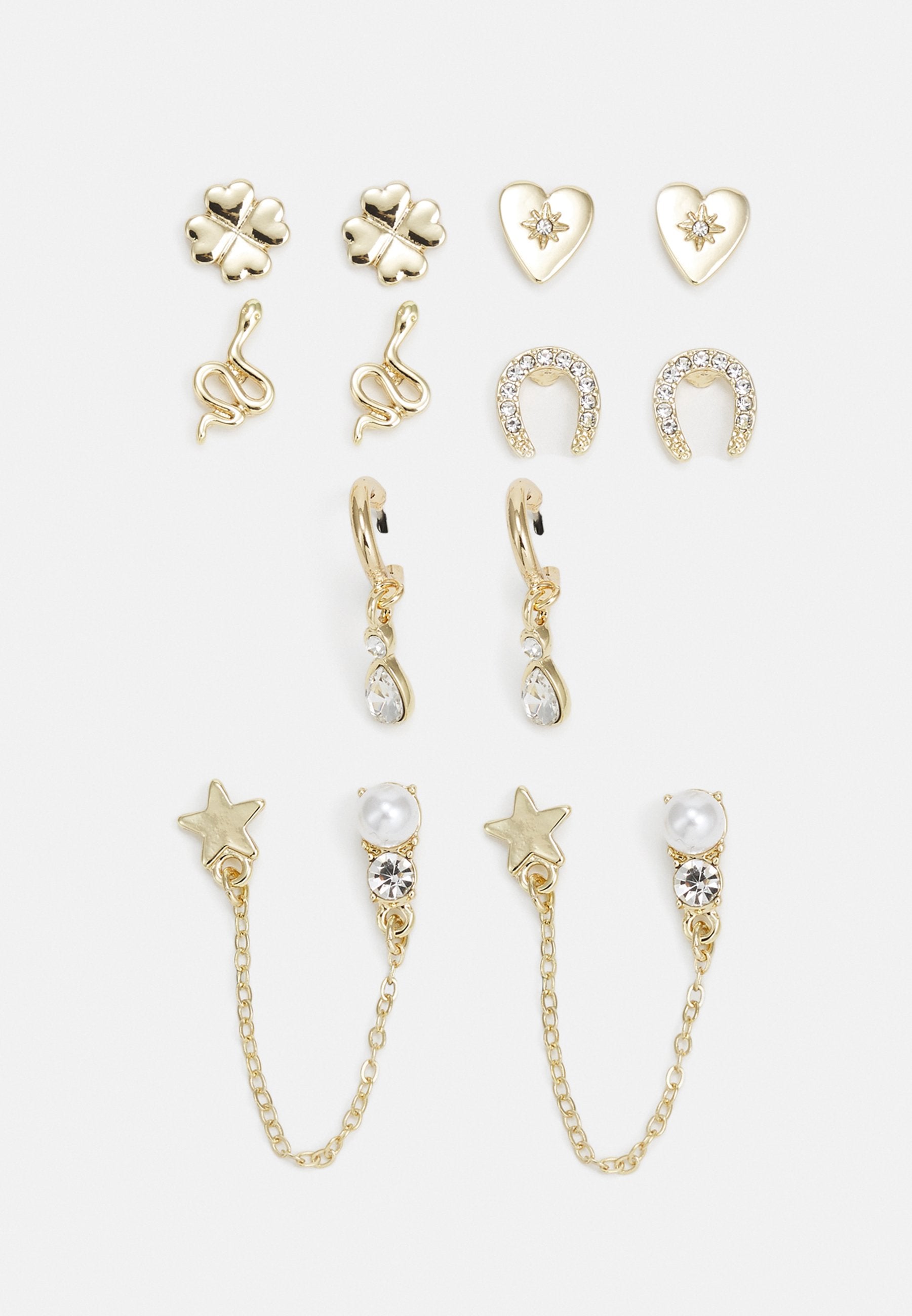 Anna Field 6 PACK - Earrings - Gold-coloured