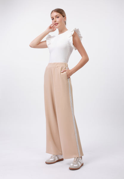 Anna Field Tracksuit Bottoms - Pink/ivory Lace