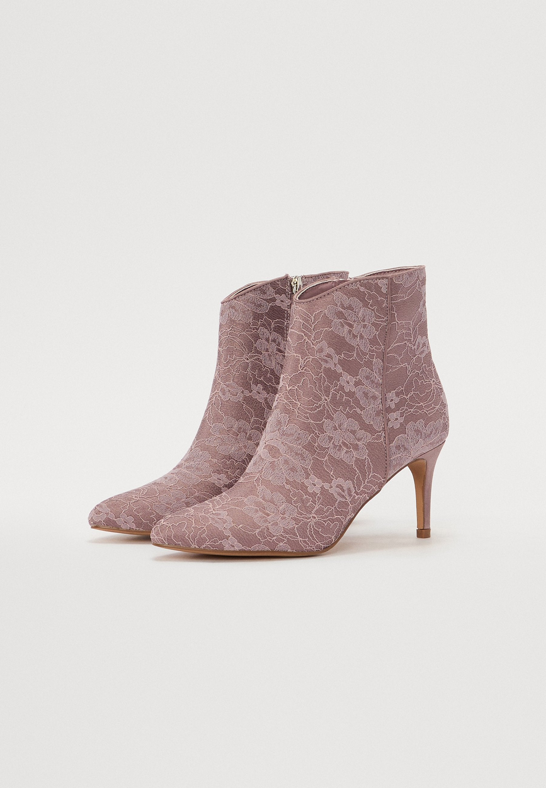 Anna Field High Heeled Ankle Boots - Pink