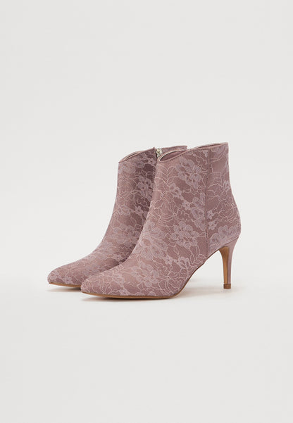 Anna Field High Heeled Ankle Boots - Pink