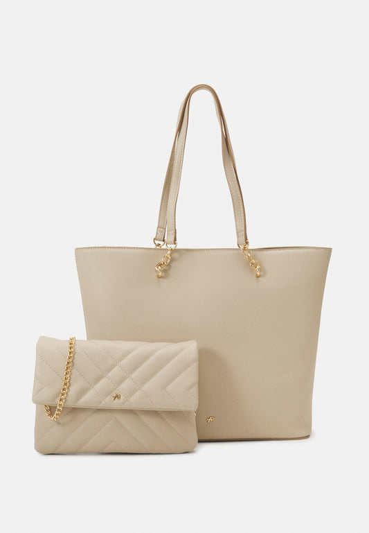 Anna Field Set - Across Body Bag - Beige