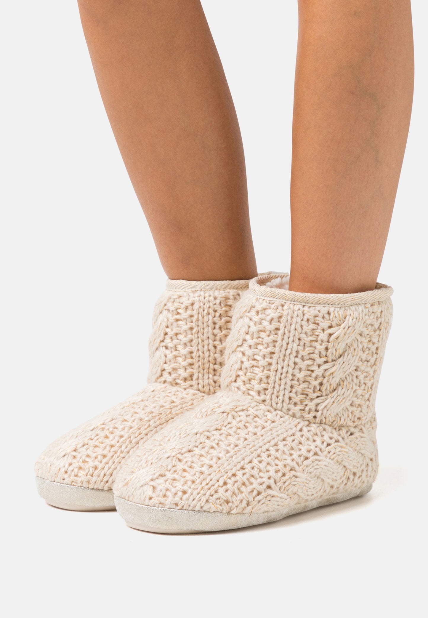 Anna Field Gold-Metallic Thread - Slippers - Gold-Coloured