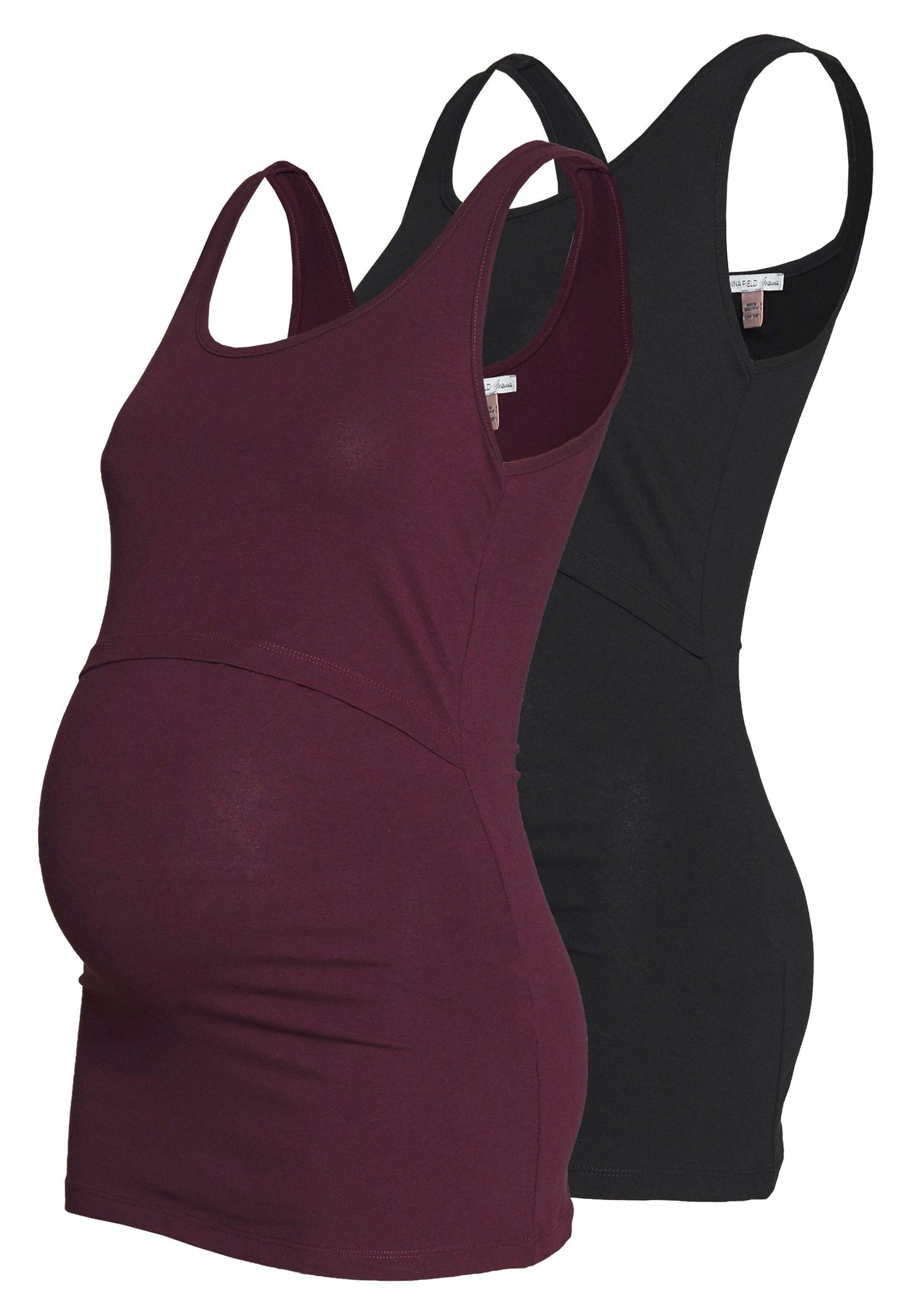  Nursing 2 Pack - Top - Top - Bordeaux/Black