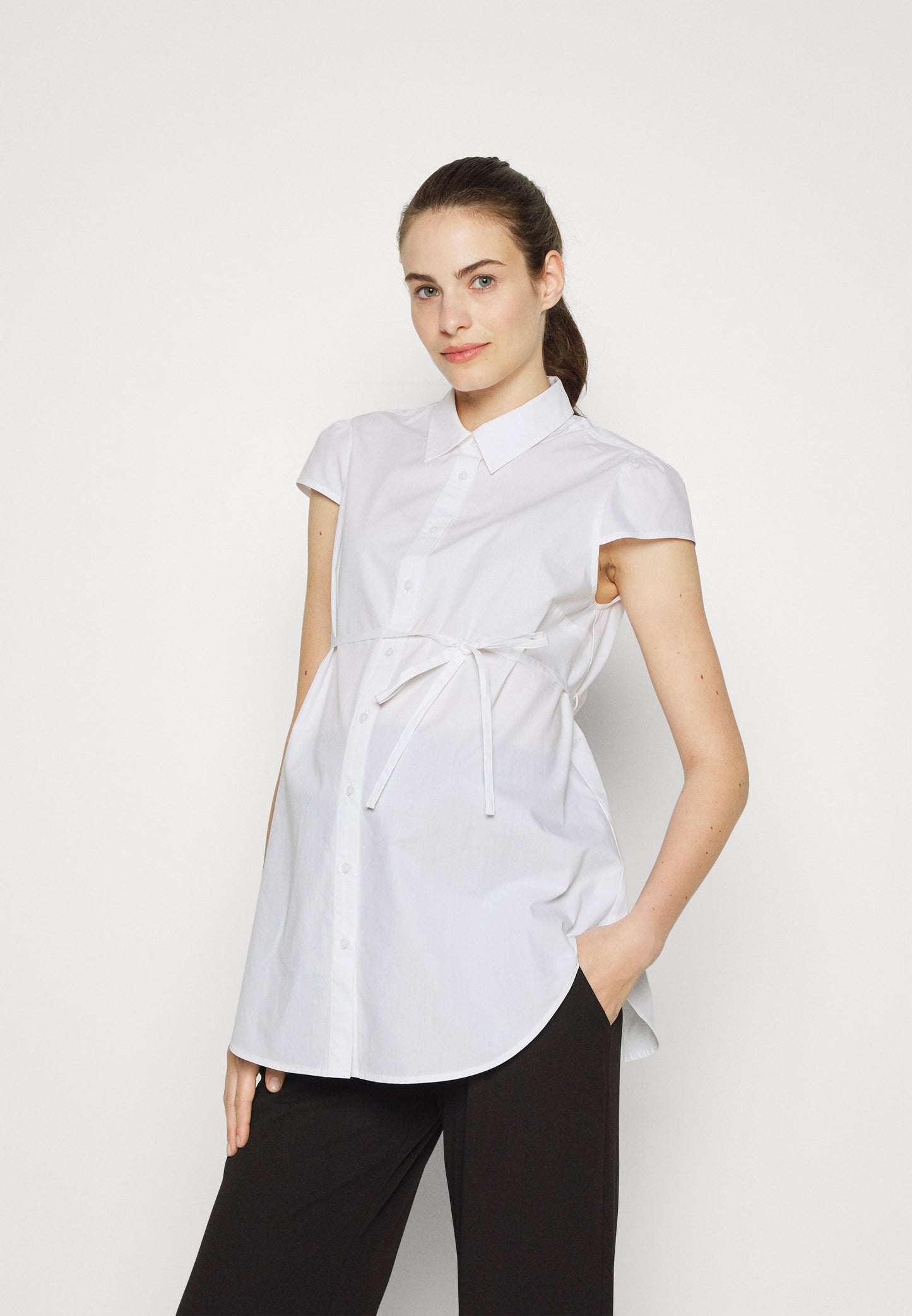  Button-Down Blouse - White