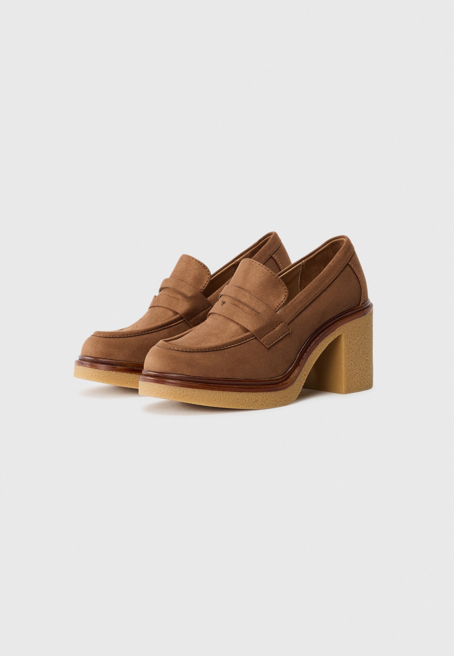 Anna Field Platform Heels - Brown