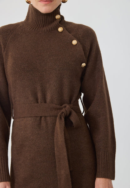 Anna Field Jumper Dress - Dark Brown
