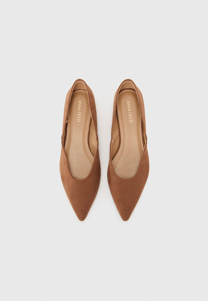 Anna Field Ballet Pumps - Dark Brown