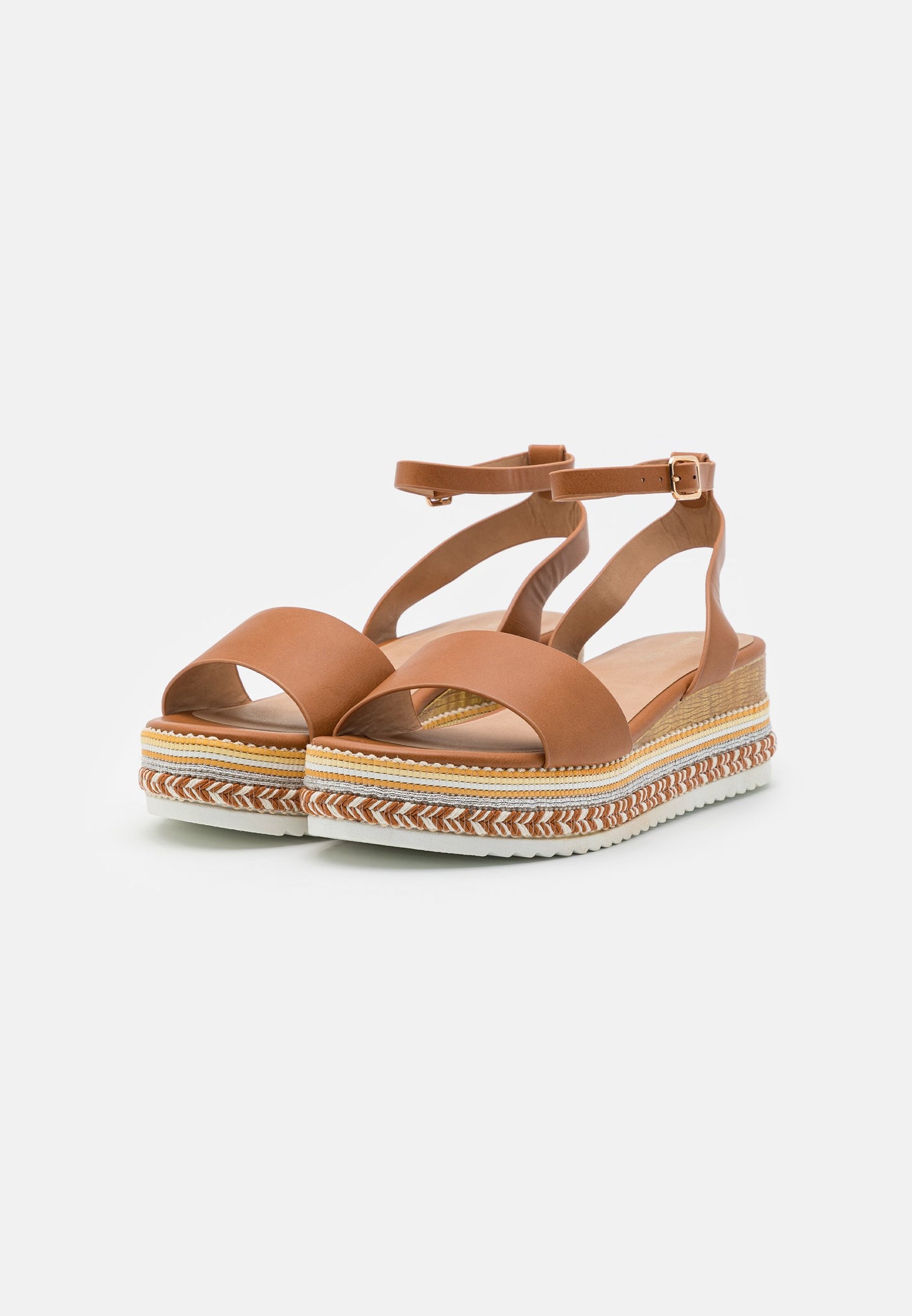 Anna Field Platform Sandals - Cognac