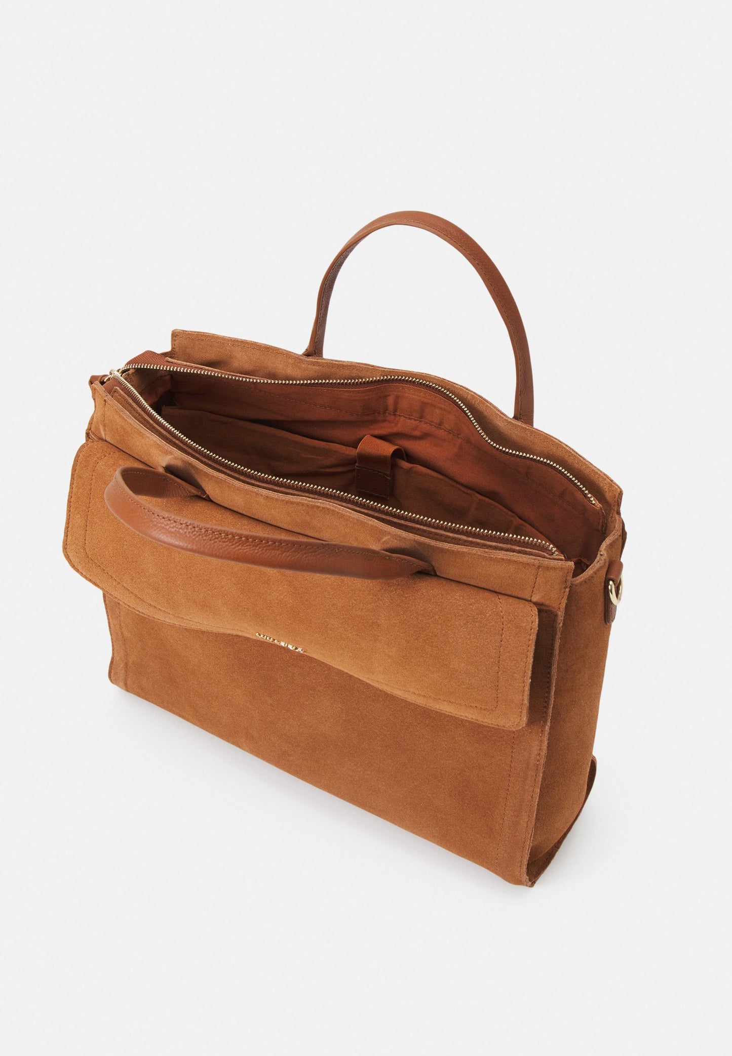 Anna Field Leather - Laptop Bag - Cognac