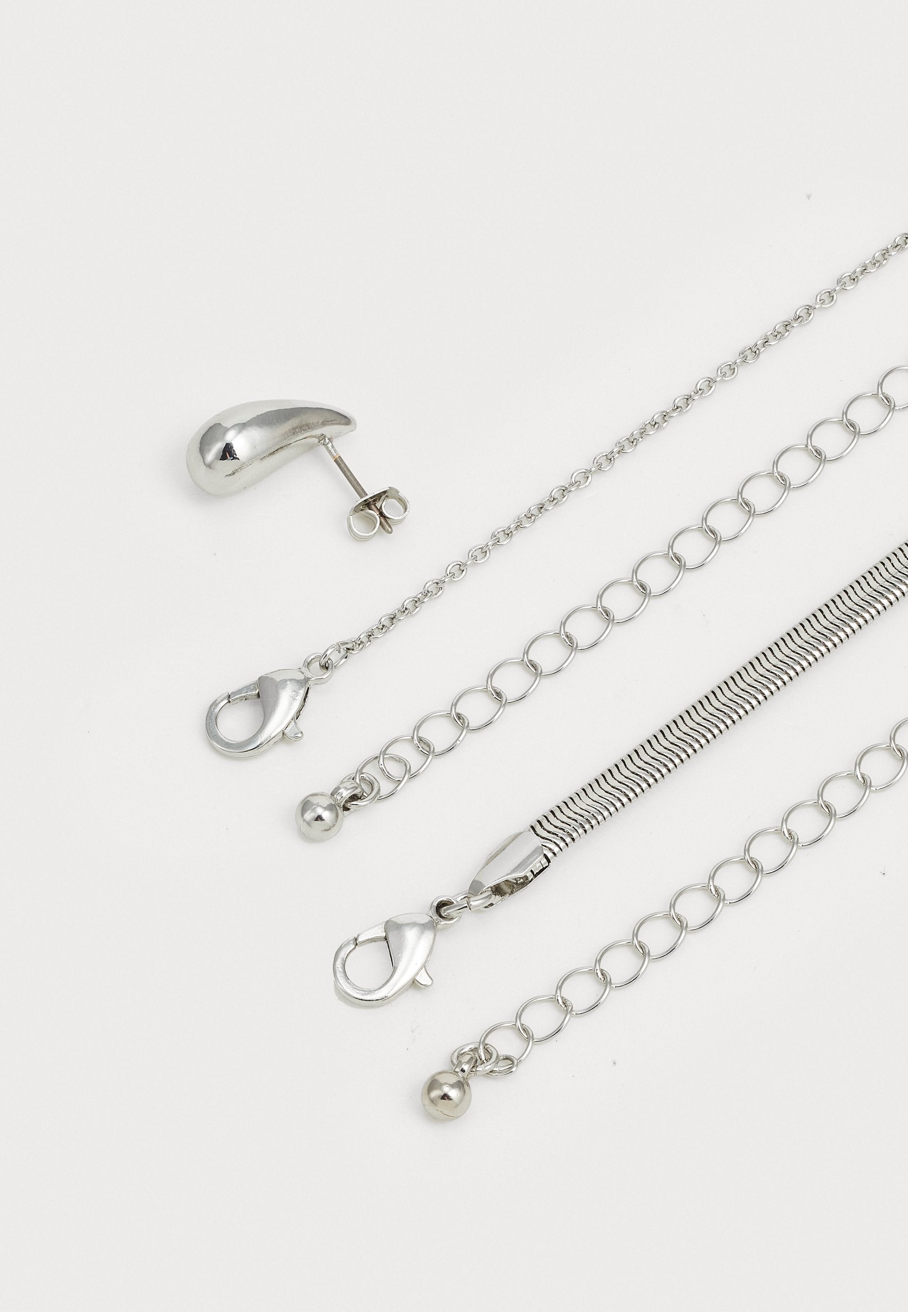 Anna Field SET - Earrings - Silver-coloured
