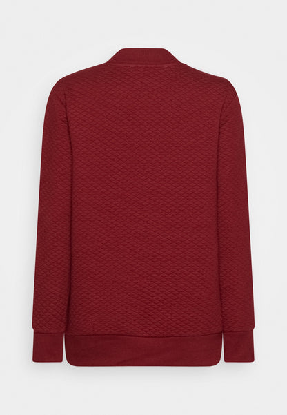 Anna Field Zip-Up Sweatshirt - Bordeaux