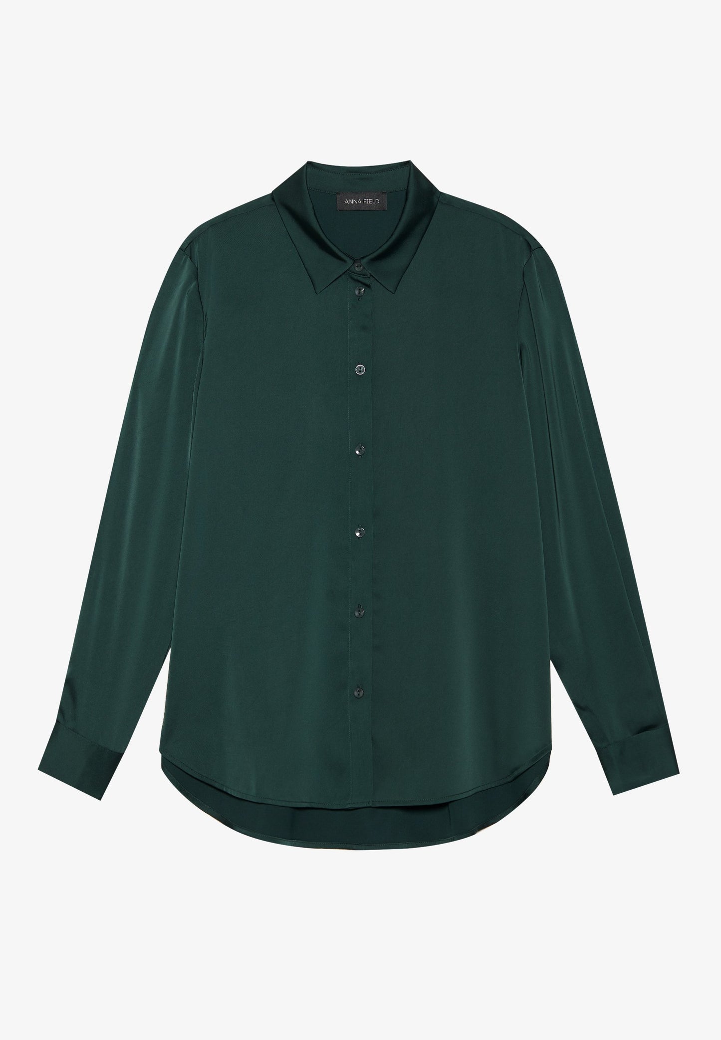 Anna Field Button-down Blouse - Dark Purple