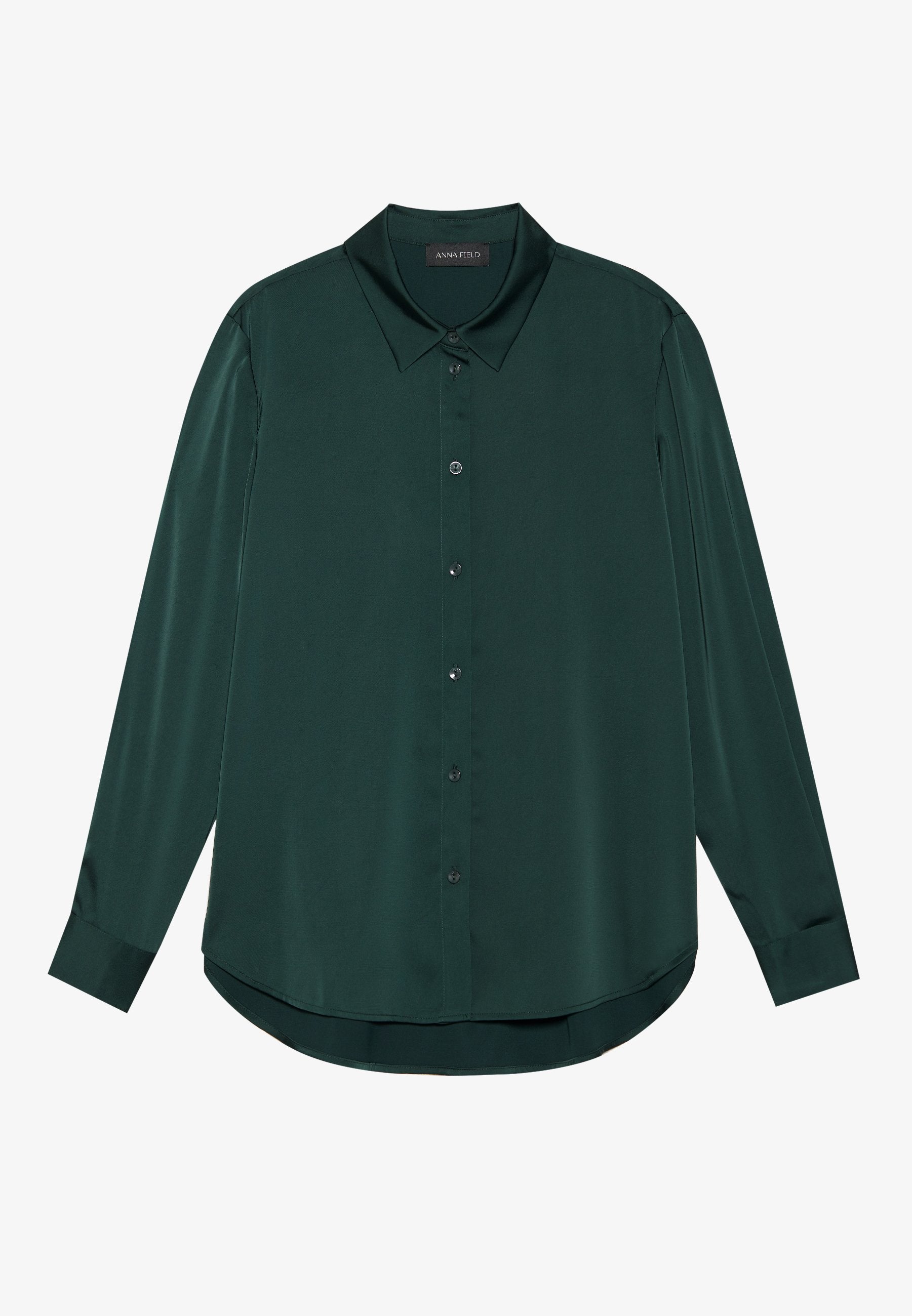 Anna Field Button-down Blouse - Dark Purple
