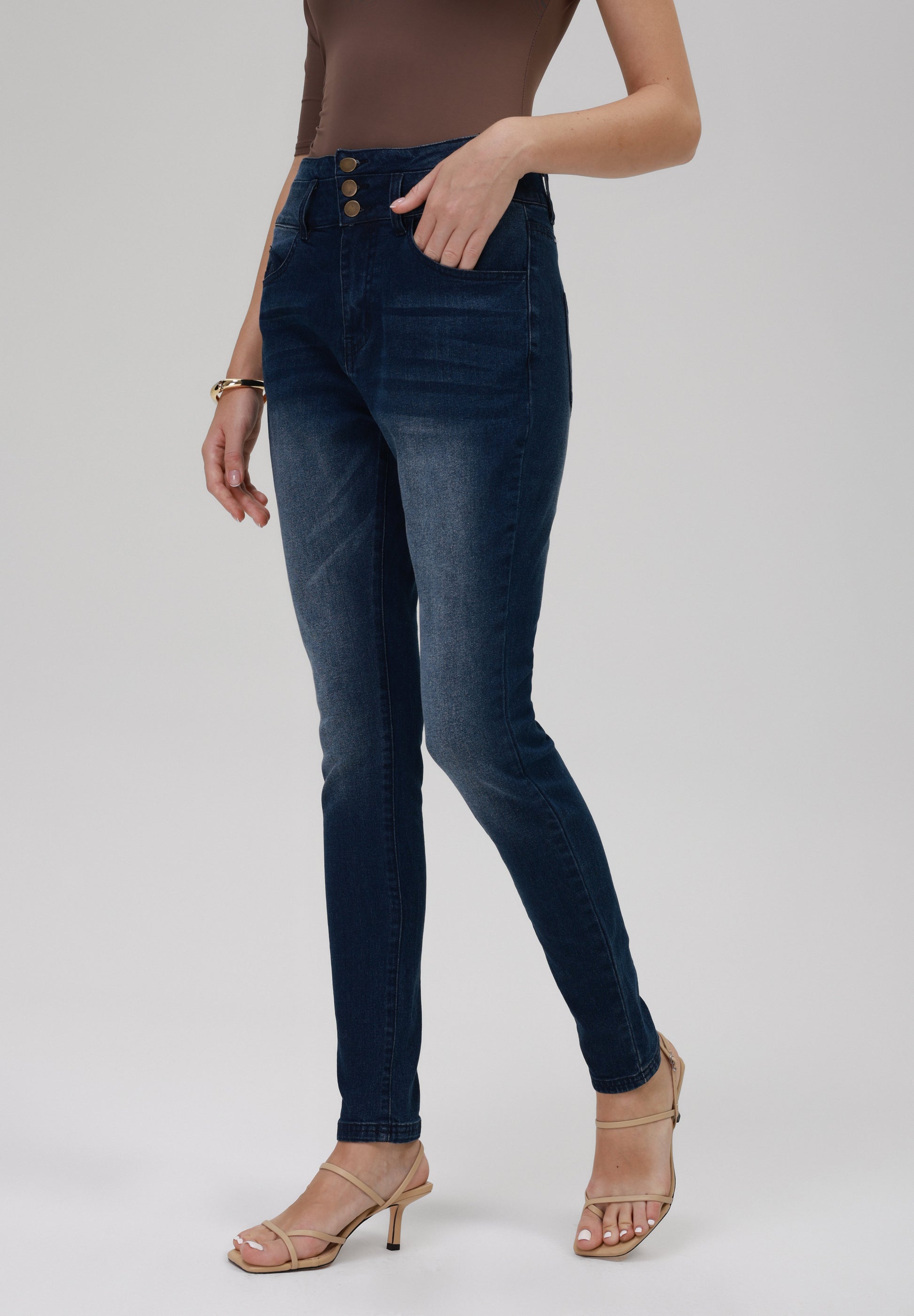  Jeans Skinny Fit - Dark Blue Wash