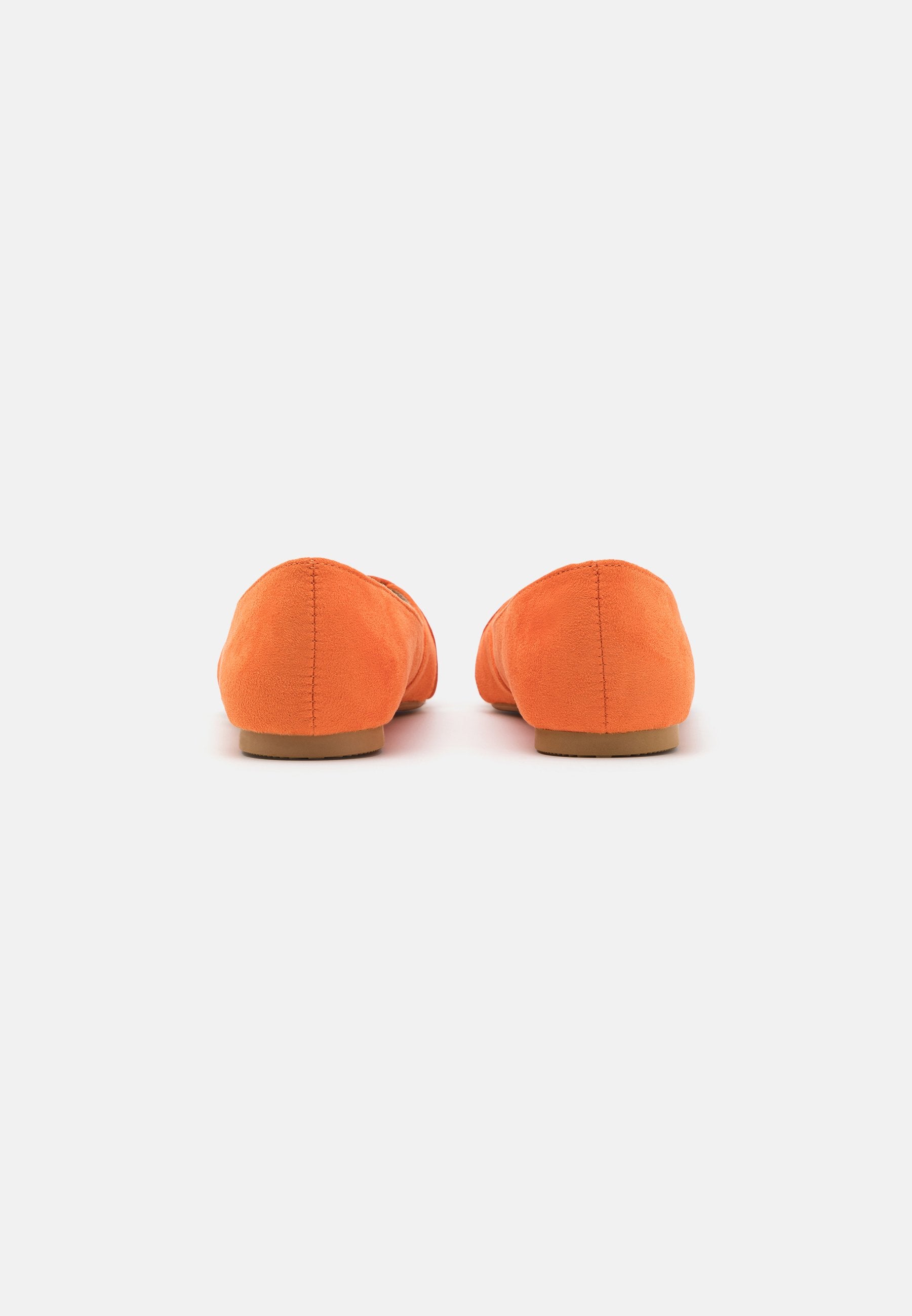 Anna Field Peeptoe Ballet Pumps - Orange