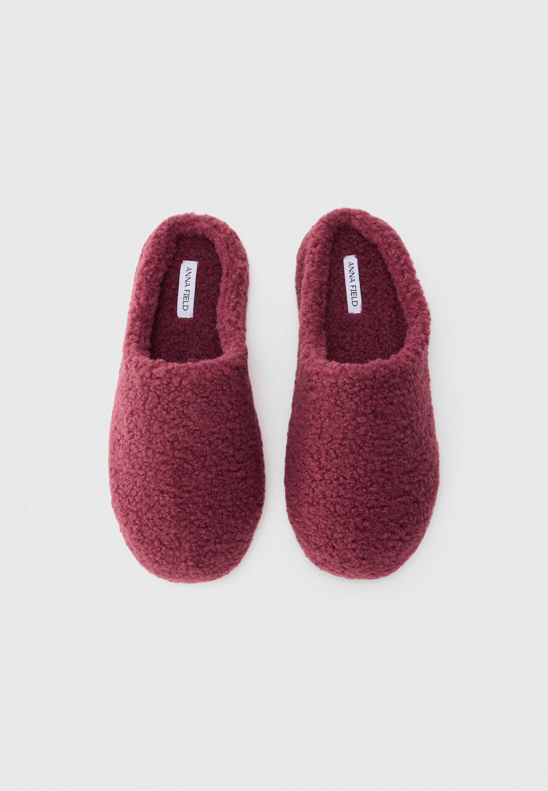 Anna Field Slippers - Burgundy