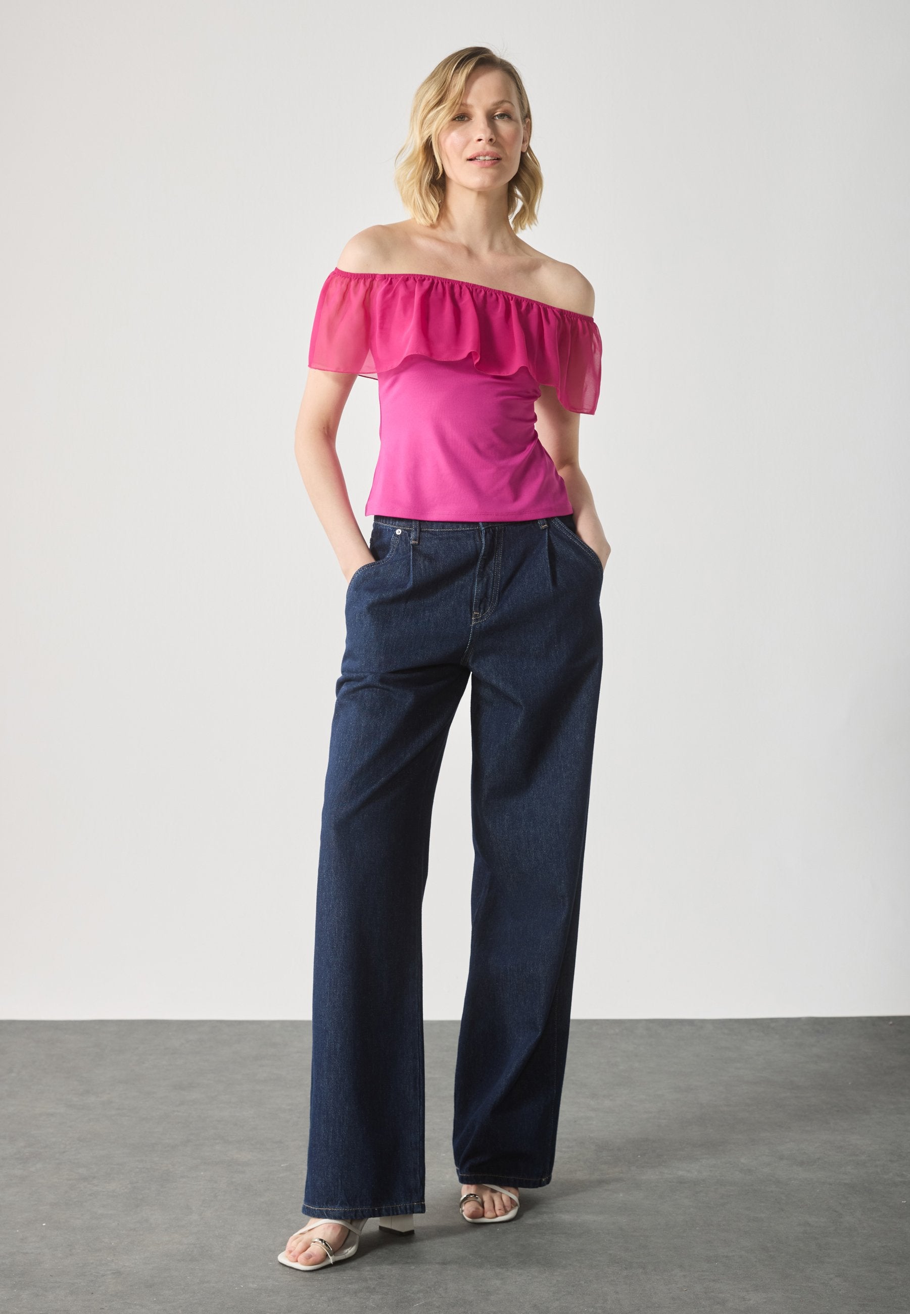 Anna Field Print T-shirt - Festival Fuchsia