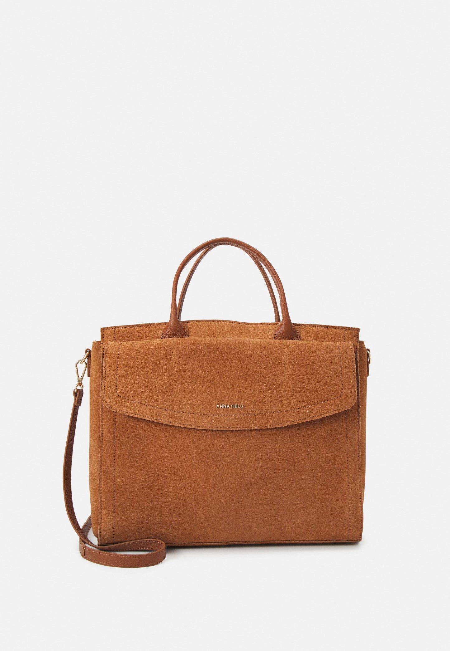 Anna Field Leather - Laptop Bag - Cognac