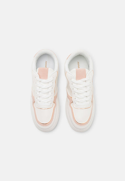 Anna Field Trainers - White/Rose Gold Coloured
