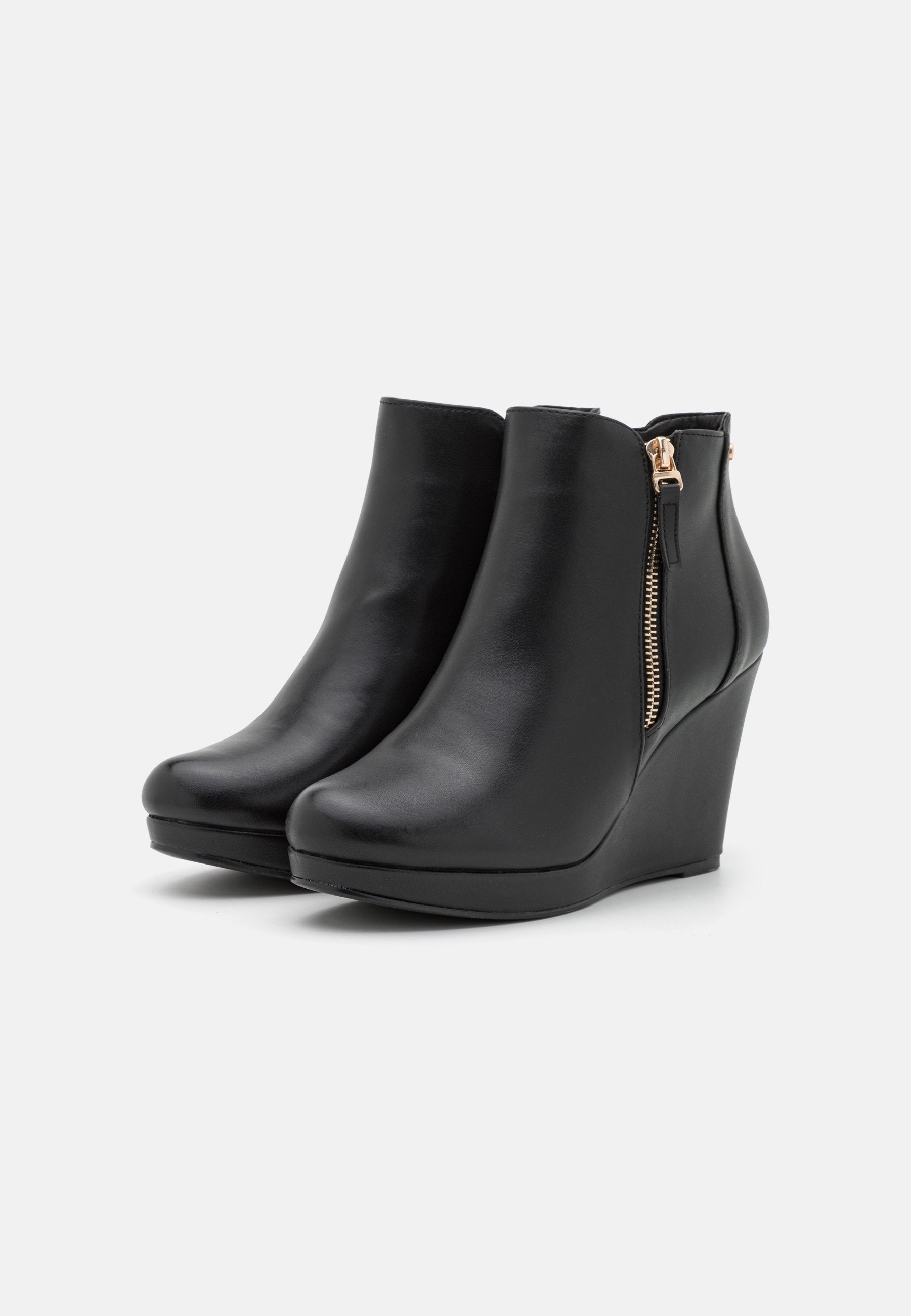  Platform Ankle Boots - Black