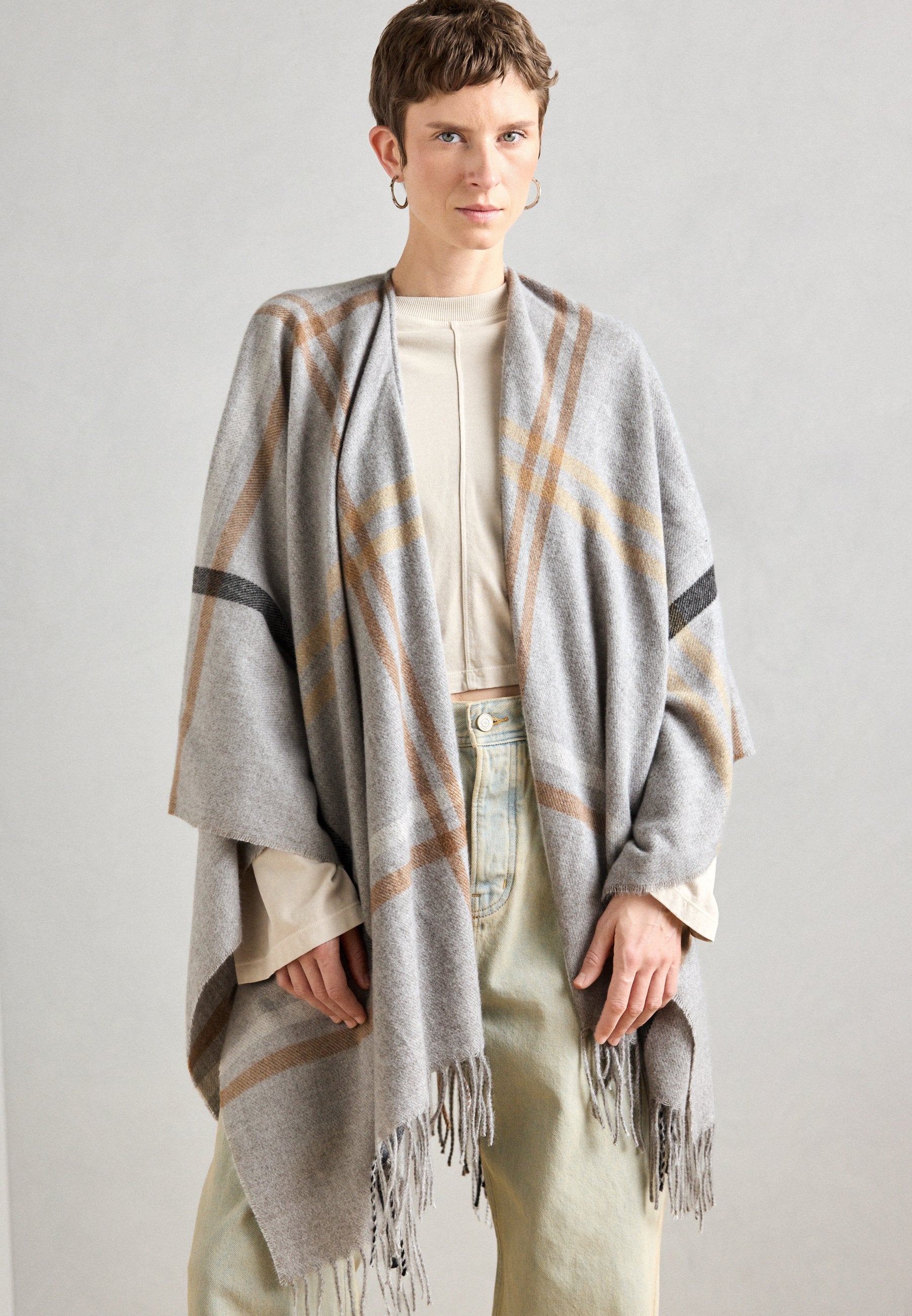Anna Field AWS - Cape - Grey/camel/beige