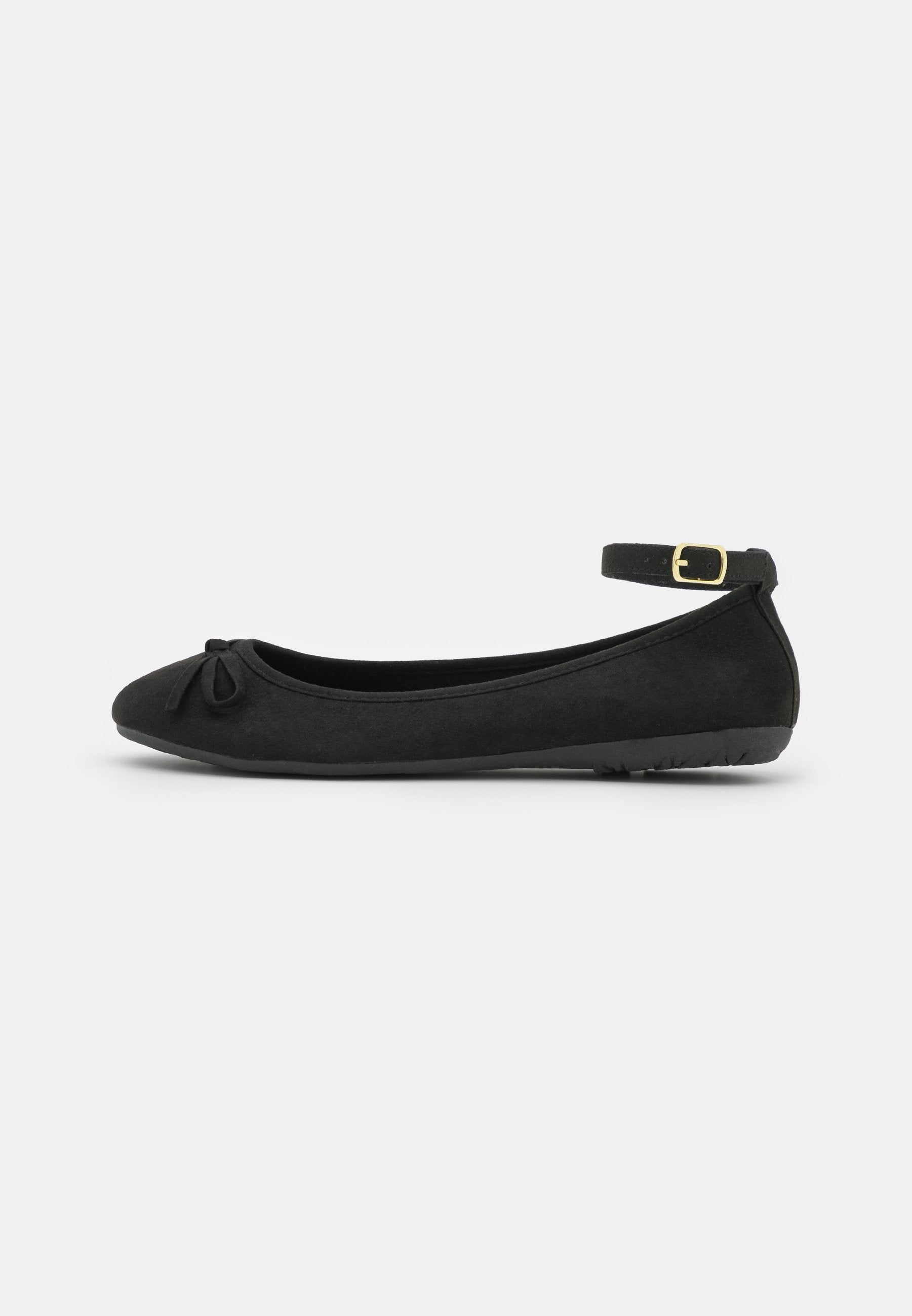Anna Field Ankle Strap Ballet Pumps - Black