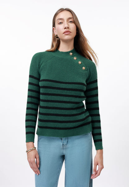 Anna Field Jumper - Green/black