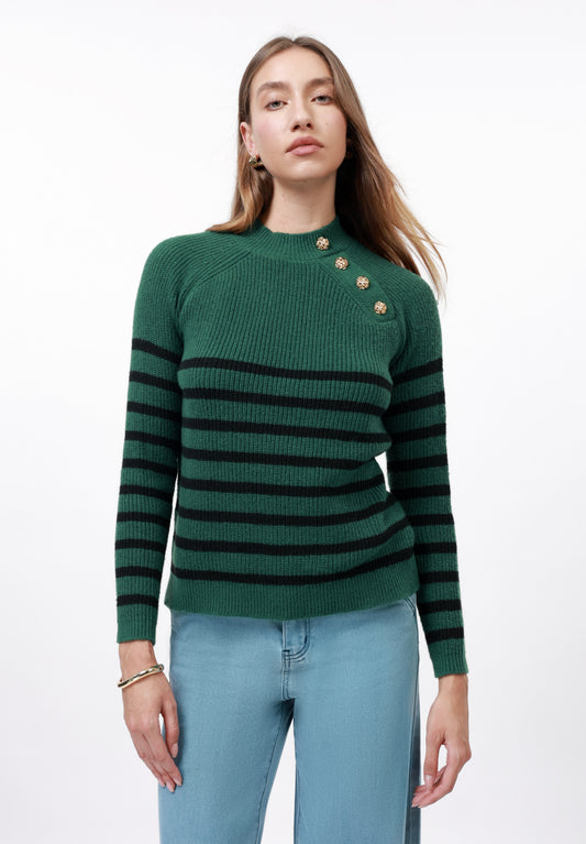 Anna Field Jumper - Green/black
