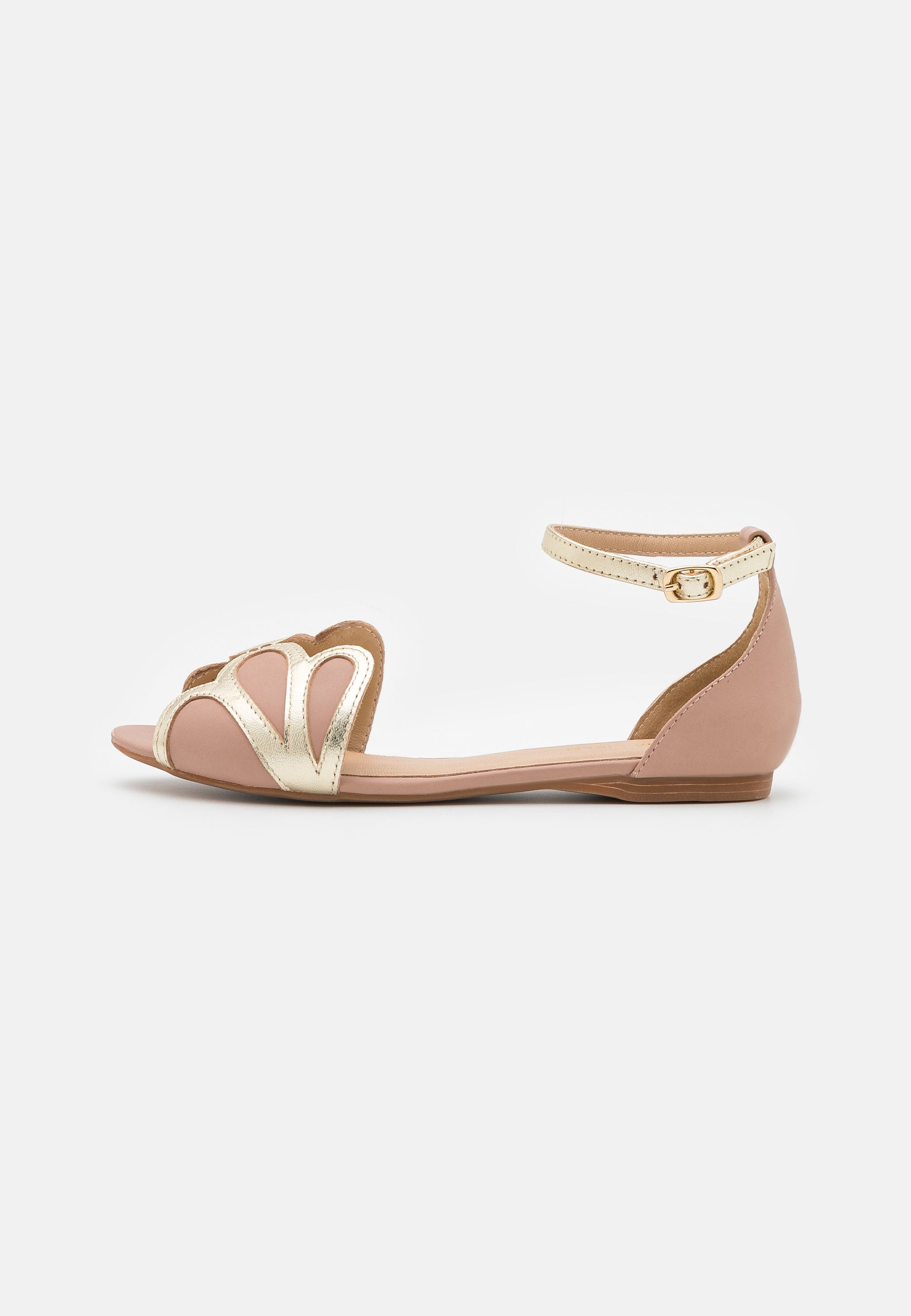 Anna Field Leather - Peeptoe Ballet Pumps - Light Pink