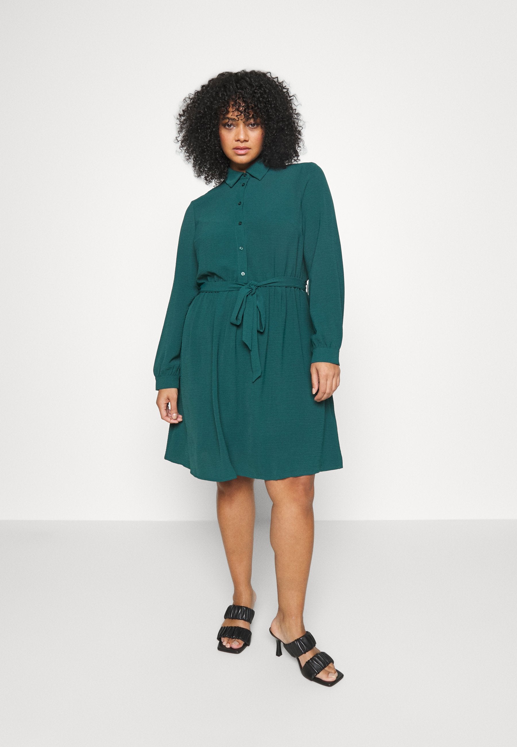  Shirt Dress - Dark Green