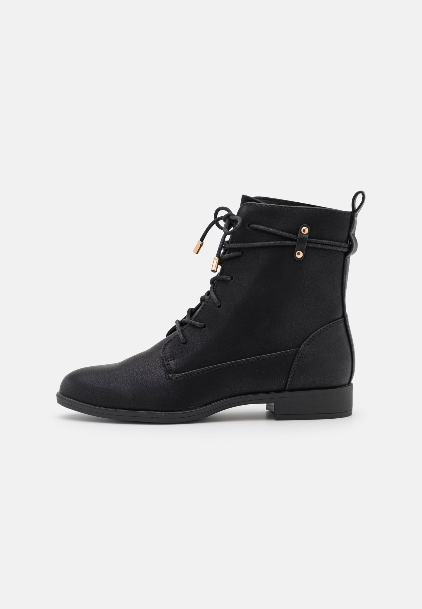 Anna Field Lace-Up Ankle Boots - Black