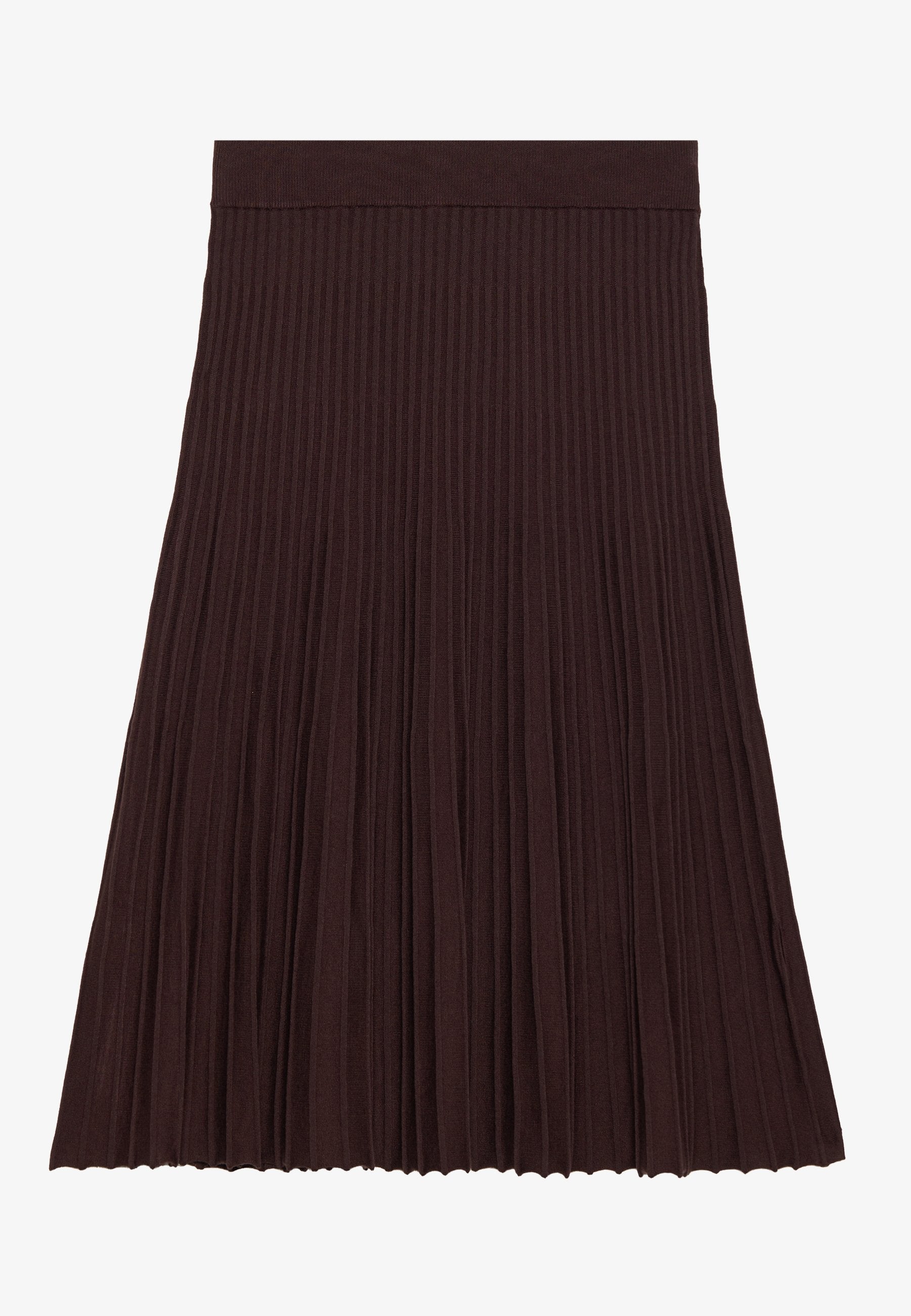 Anna Field KNITTED PLISSE - Pleated Skirt - Shaved Chochlate