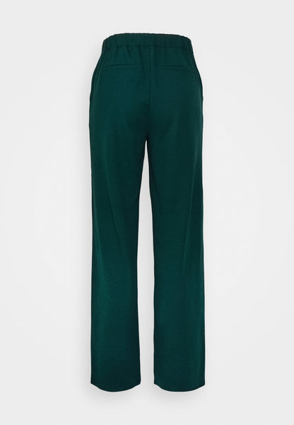 Anna Field ADAPTIVE WIDE LEG PANTS - Trousers - Dark Green