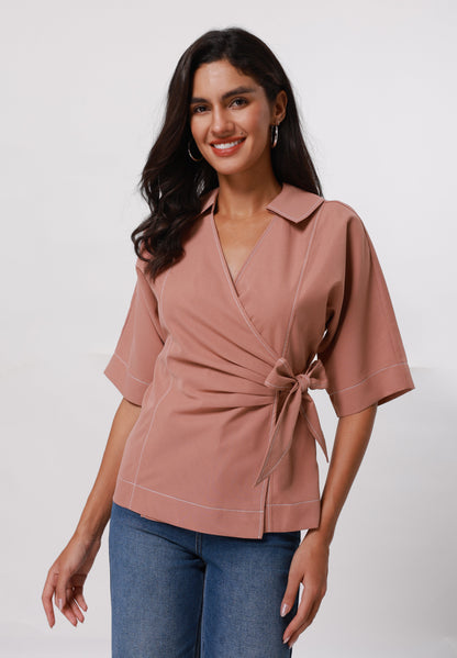 Anna Field Blouse - Nude