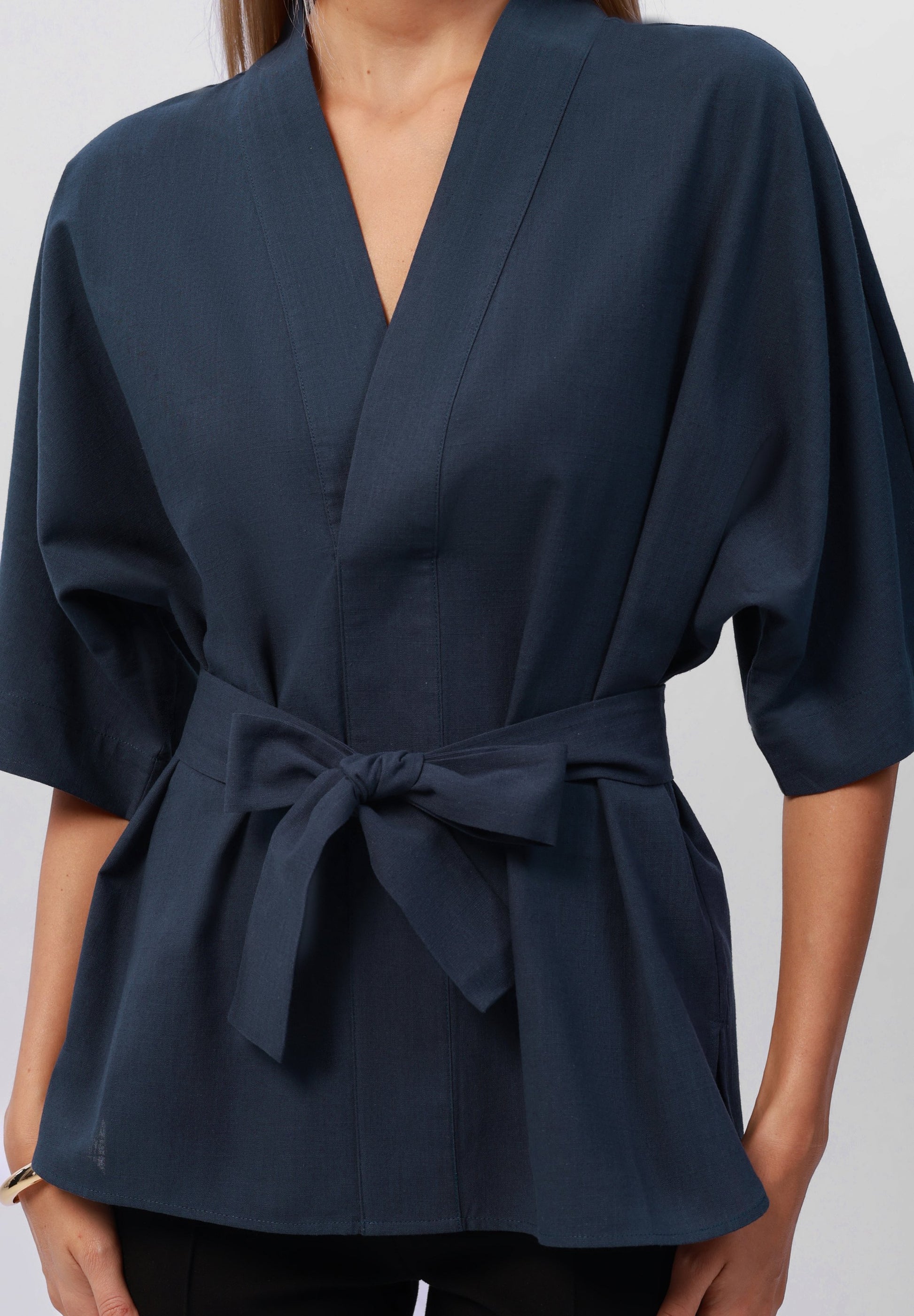 Anna Field Blouse - Navy