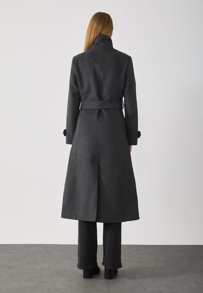 Anna Field Classic Coat - Dark Grey