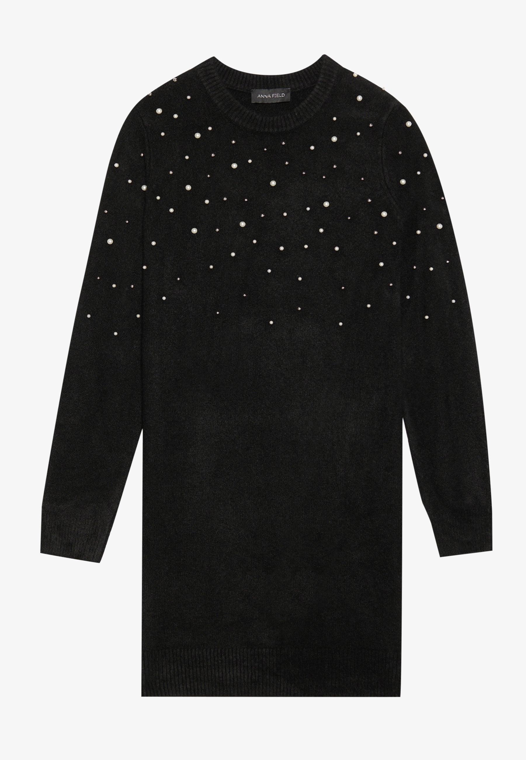 Anna Field Jumper Dress - Mottled Beige/silver