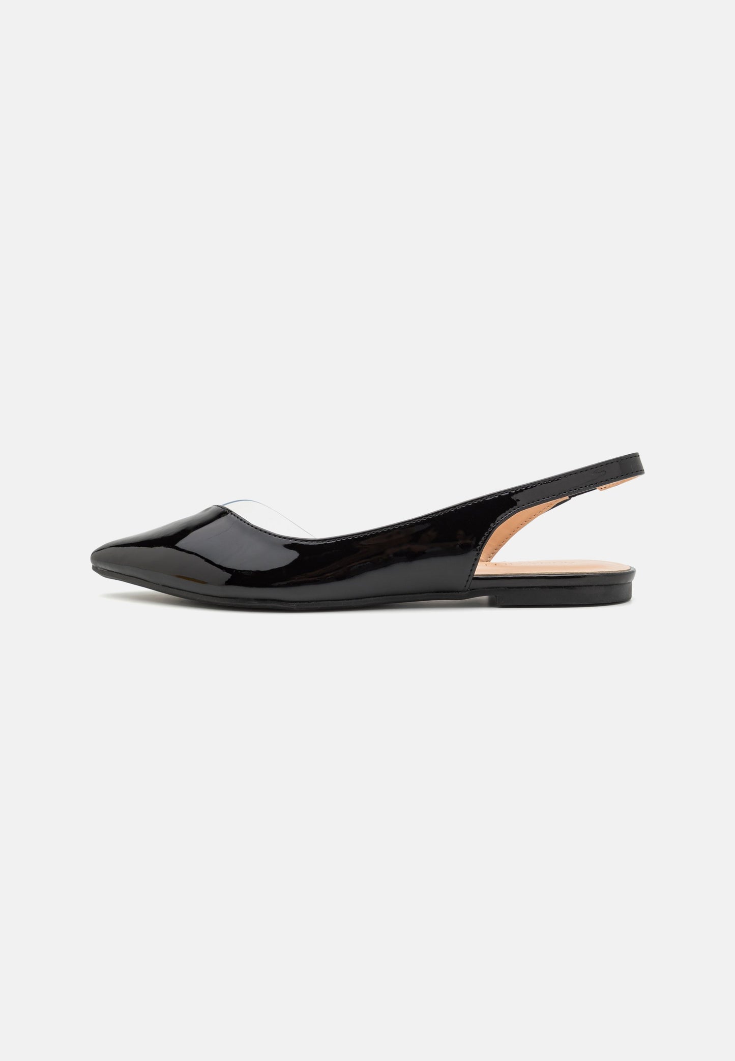 Anna Field Slingback Ballet Pumps - Dark Red