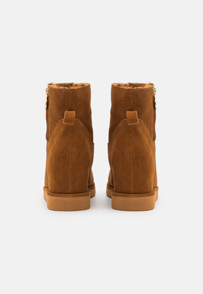 Anna Field Leather Winter Boot - Ankle Boots - Cognac