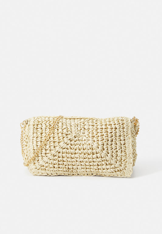 Anna Field Clutch - Straw