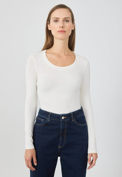 Anna Field 3 PACK - Long Sleeved Top - Egret, Trooper & Black