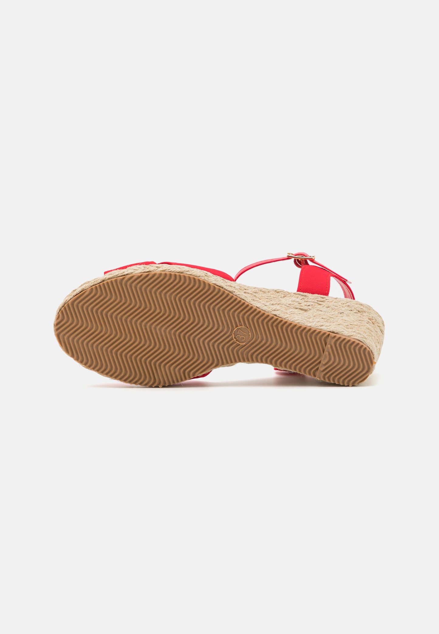 Anna Field Wedge Sandals - Red