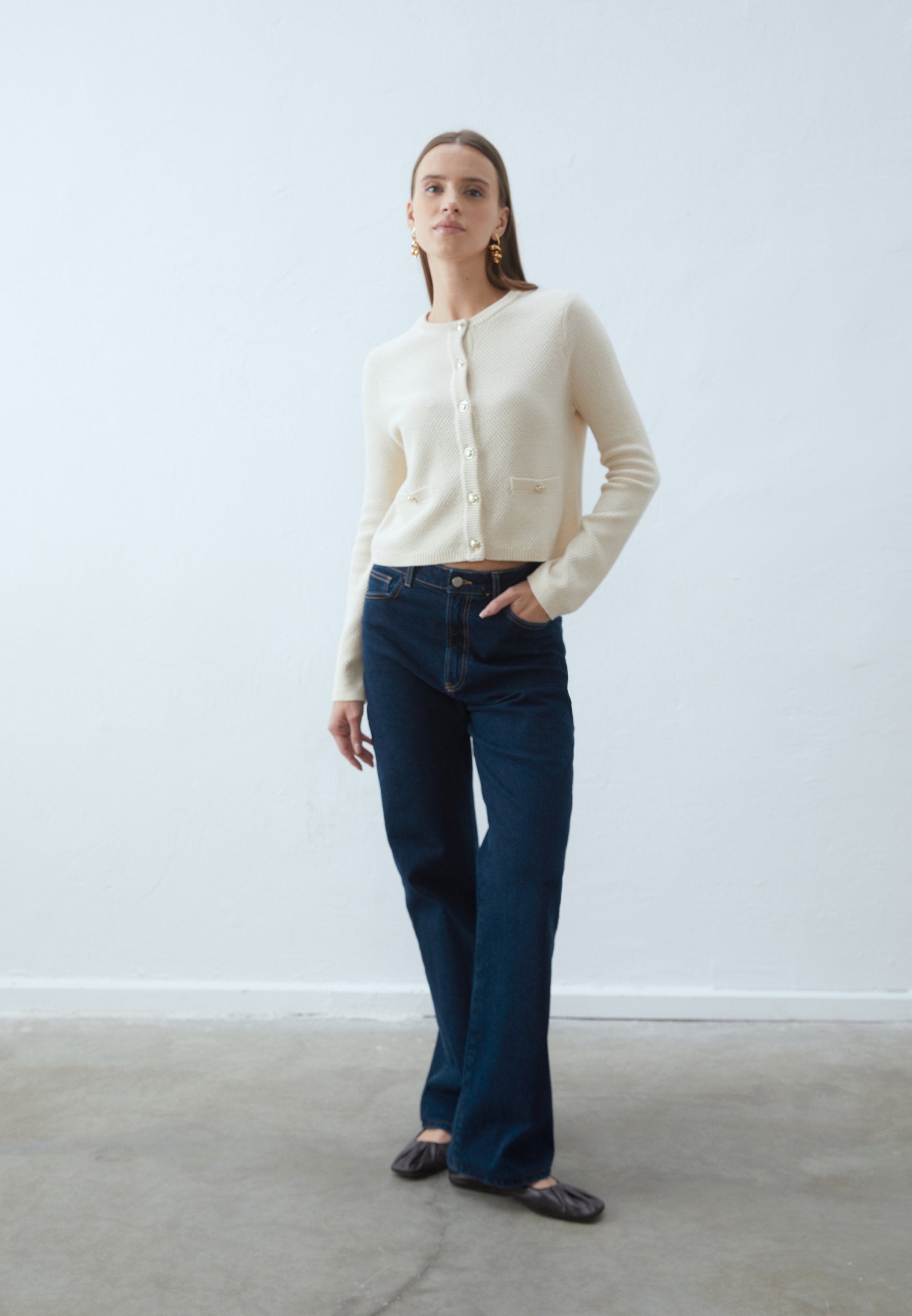 Anna Field Cardigan - Sand