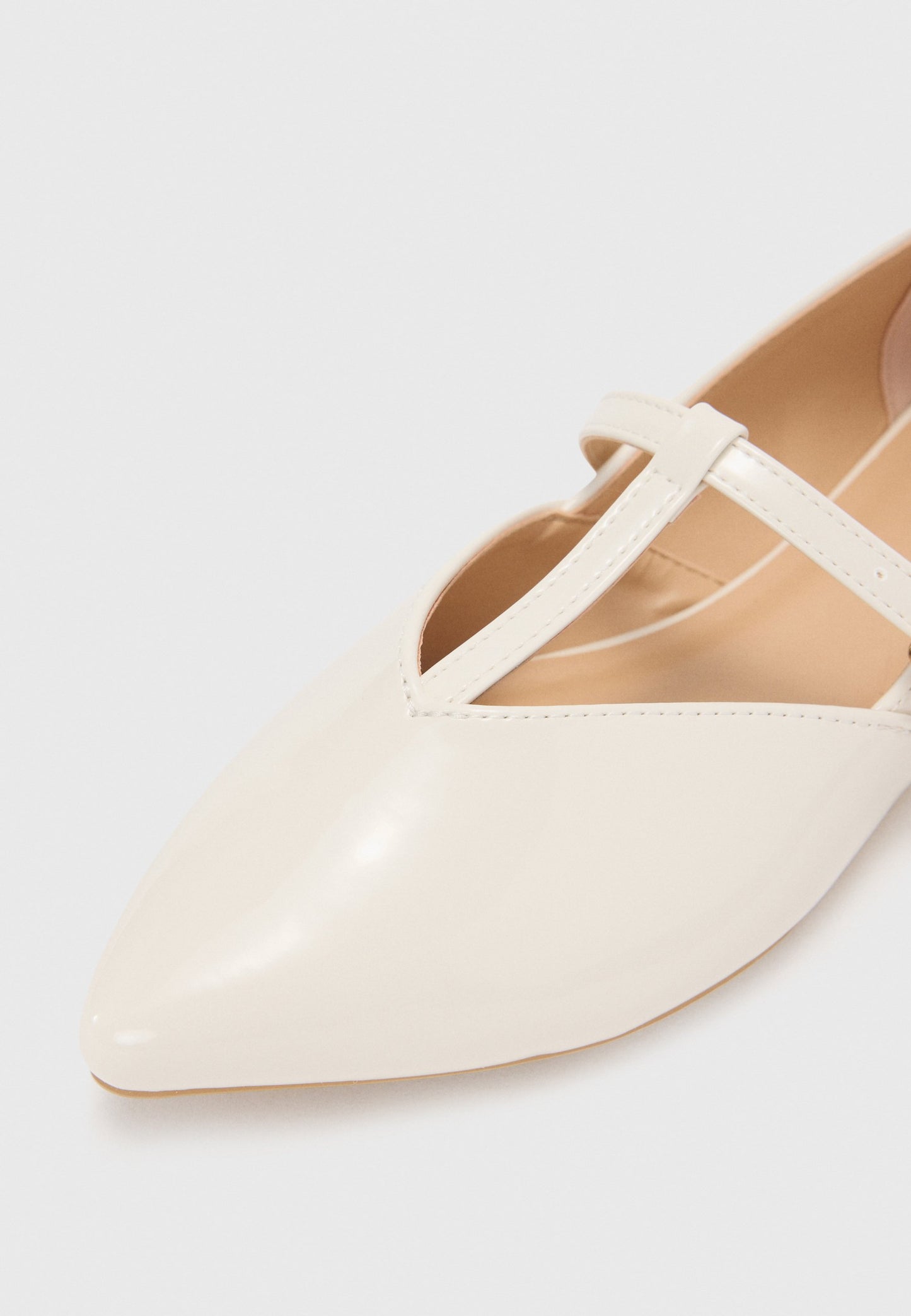 Anna Field Ankle Cuff Ballet Pumps - Off White