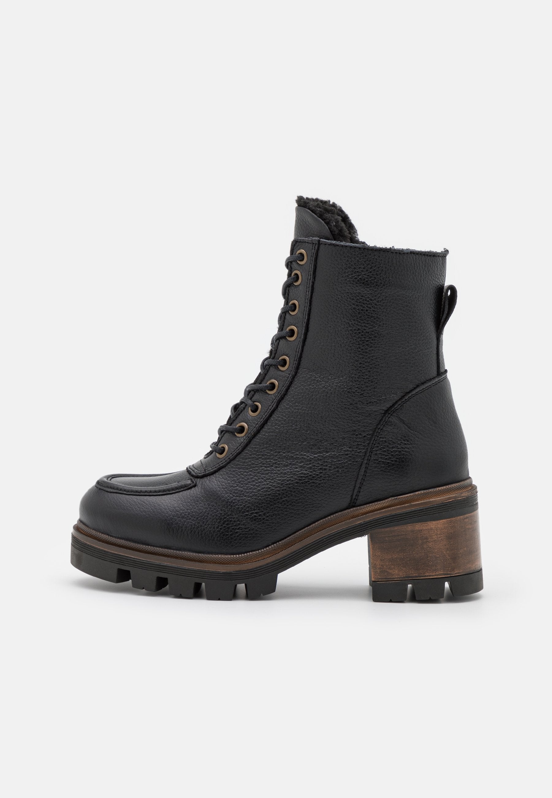 Anna Field Leather Winter Bootie - Platform Ankle Boots