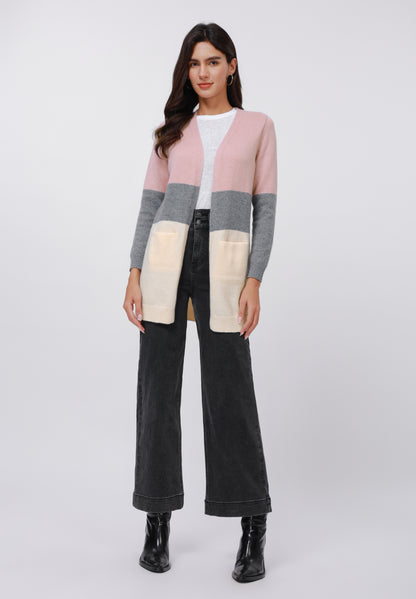 Anna Field Cardigan - Purple/grey/ercu