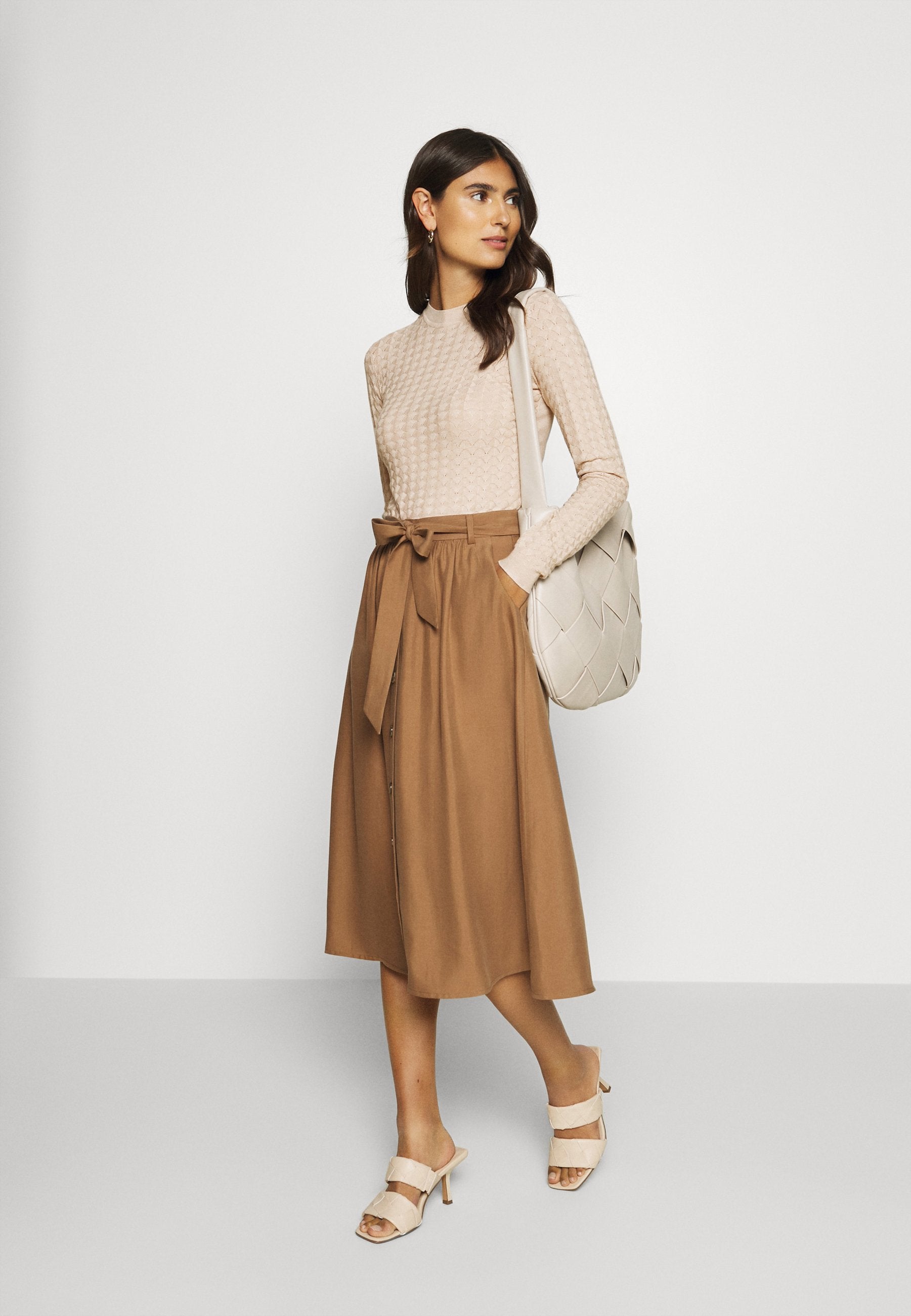 Anna Field Jumper - Light Tan Melange