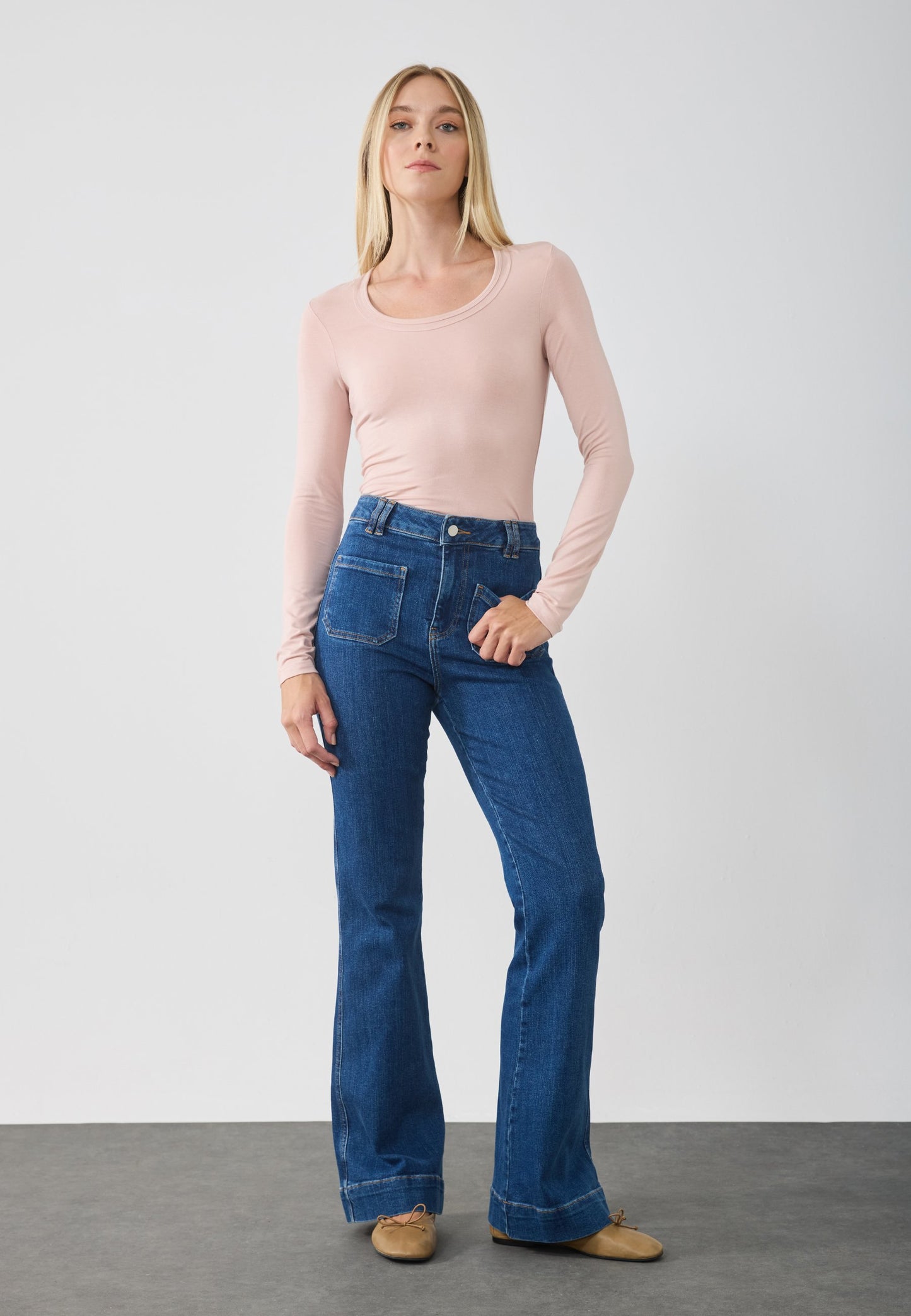 Anna Field 3 PACK - Long Sleeved Top - Rose Smoke/dark Olive/black