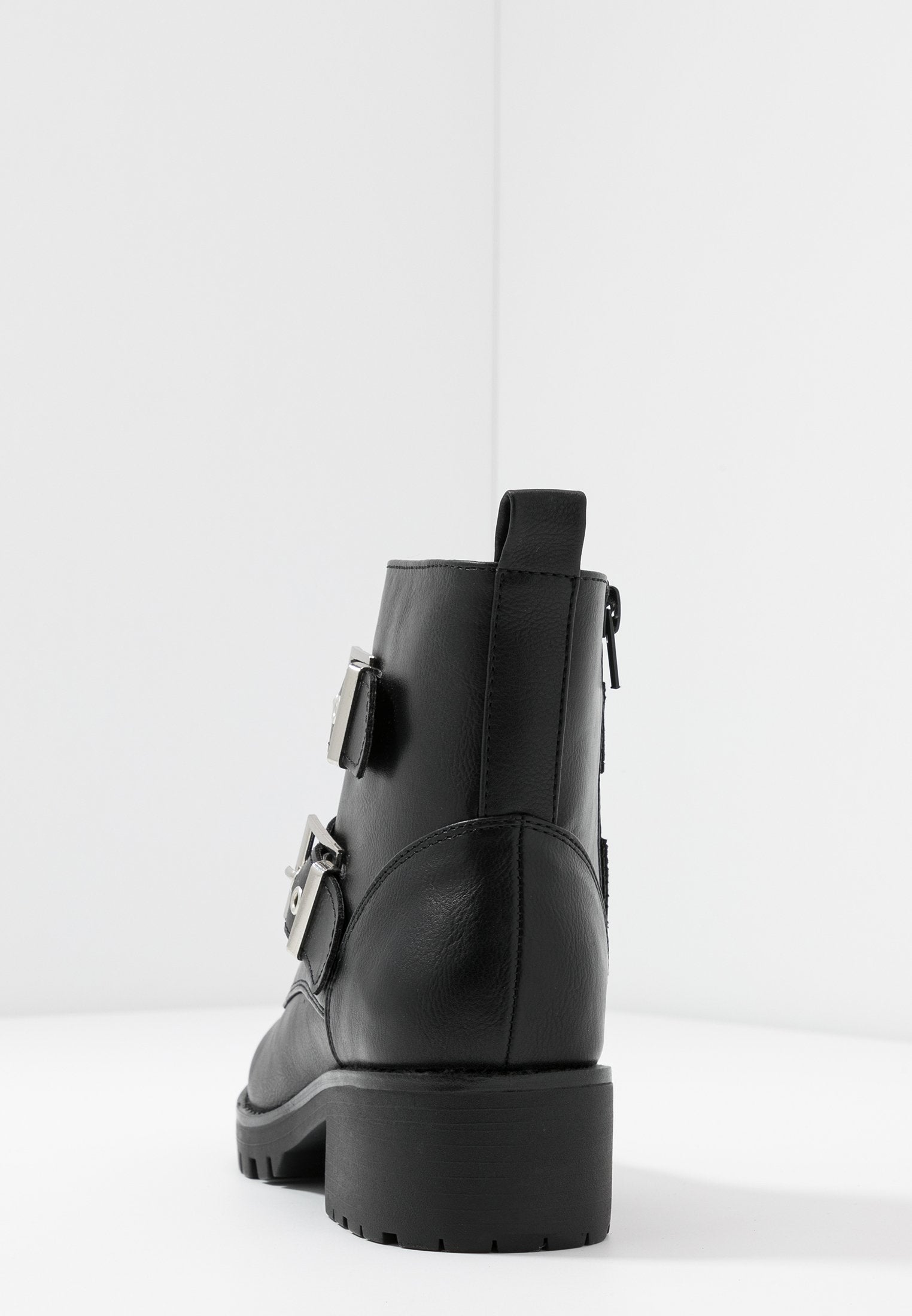 Anna Field Cowboy/Biker Ankle Boot - Black